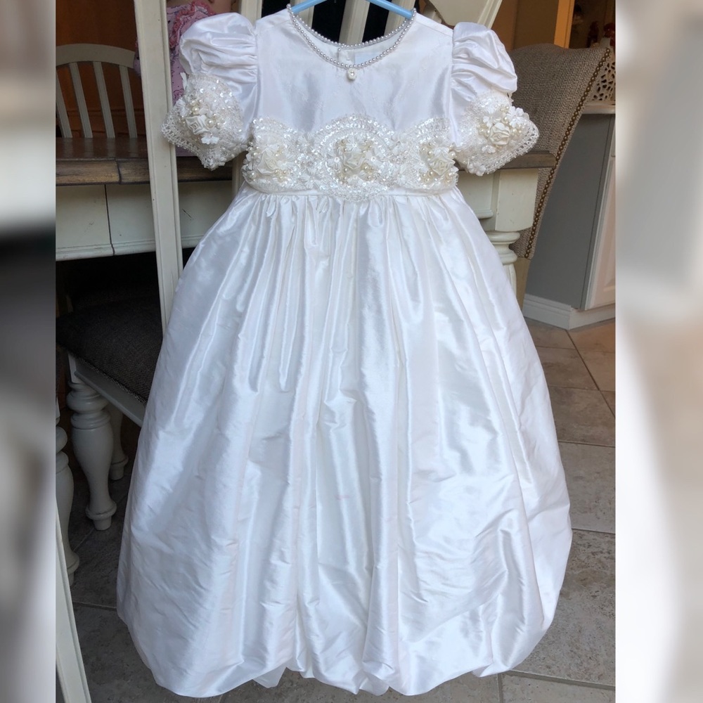 Piccolo Bacio Baby Girl Christening Gown- 9 Months